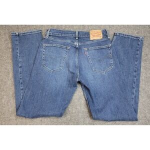 Levis 505 Jeans Mens 32x32 Blue Red Tab Americana Grunge Dad Weekend Casual